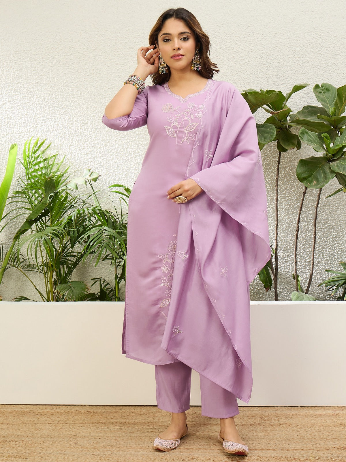 Women's Traditional Kurta Pant Set with Dupatta